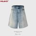 Men's Clothing Women's Spring And Summer New Cat Whiskers Torn Trousers For Men And Womenskater Distressed Raw Edge Denim Shorts_mkmklike.com
