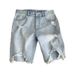 Men's Clothing Men's Style Slim Fit Ripped Denim Shorts Summer Thin Casual Trendy Brand Five Point Breeches_mkmklike.com
