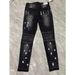 Streetwear Splatter Jeans – Slim Fit Spray-Paint Denim With Urban Graffiti Edge (S-3XL, Stretch Washed Black, Unisex Skinny Fit)_mkmklike.com
