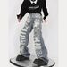Nordmann European And American High Distressed Design Jeans For Men, Ins Trend Vintage Ripped Hip-Hop Niche Street Style Pants_mkmklike.com