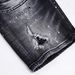 Summer New Style Quality Patches College Students Jeans Shorts Tight Waist D2 5 Points Men's Denim_mkmklike.com