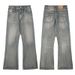 Men's Clothing American High Street Autumn New Washed Bamboo Cotton Jeans Loose Flared Distressed Wide Leg Pants_mkmklike.com