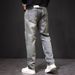 Men's Clothing Spring And Autumn New Yellow Mud Embroidered Jeans For Men High End Large Size Ripped Carp Embroidered Loose Straight Through Trendy_mkmklike.com