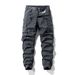 Men's New Simple Casual Trend Straight Multi-pocket Overalls_mkmklike.com
