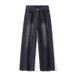 Nordmann Muqiu Clothing | Trendy Brand Fleece-Lined Thickened Washed Vintage Jeans Men's American High Street Loose Straight_mkmklike.com