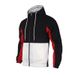 2024 Pilot flip collar contrasting jacket casual double layered hooded zippered sweater sportswear men's clothing_mkmklike.com