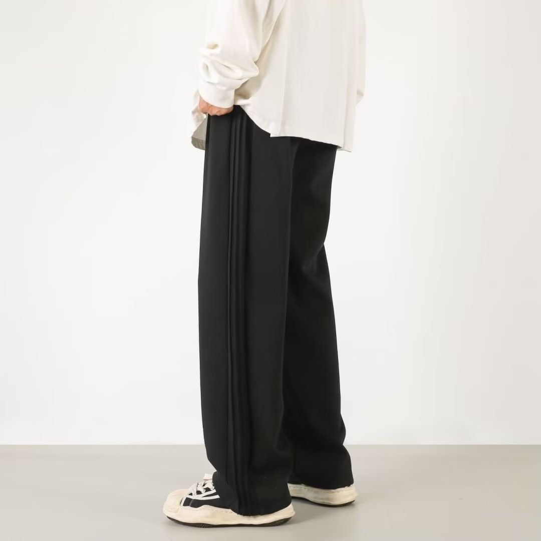 Men's Clothing Heavyweight Men's Sweatpants Autumn And Winter New Ins Trend Wide Leg Sports Pants Loose Versatile Straight Thick Casual_mkmklike.com