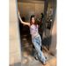 9-Hour High Street Ripped Jeans For Women In Summer 2025, New Loose Wide Leg Floor Pants 90538_mkmklike.com