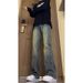 New Spring And Autumn Fashion Pants For Men, American Vibe Casual High Street Slim Straight Long Pants, Slightly Flared_mkmklike.com