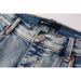 Men Women Y2K Stacked Flared Jeans, Mud Snow Wash, Plaid Lining Inside Ripped Holes, Cool & Breathable For Summer Outings_mkmklike.com