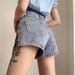 Trendy Girl Closet Trendy Girl Closet Plus Size Chain Denim Shorts Women 2025 New Style For Chubby Girls MM Split High Waist Pants_mkmklike.com