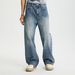 Men's Clothing Heavyweight Bamboo Washed Denim Jeans Loose Fitting Wide Leg Trousers For Men And Women Street Style Retro High Street_mkmklike.com