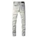 Men's Clothing Fashion Brands Street Hiphop Fashion Tight Fit Skinny Jeans_mkmklike.com