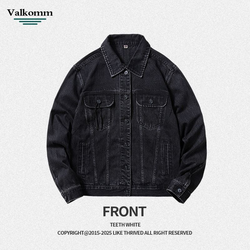 Men's Clothing Retro Style Blue Denim Jacket Men's Tops Spring And Autumn New Loose High End Coat Denim Jacket Men_mkmklike.com