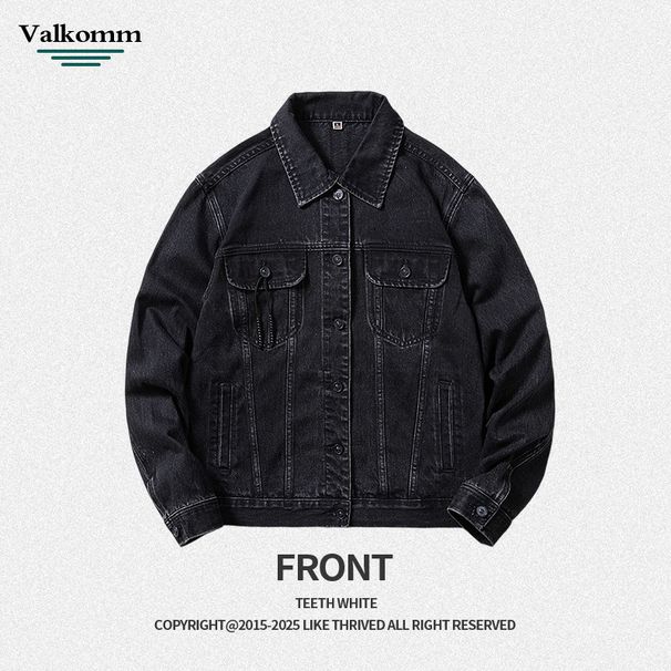 Men's Clothing Retro Style Blue Denim Jacket Men's Tops Spring And Autumn New Loose High End Coat Denim Jacket Men_mkmklike.com