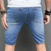 Men's Clothing Men's Trendy Brand Fashion Personality Shorts High Street Fashion Men's Pants Slim Fit Denim_mkmklike.com