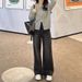 2025 New Straight-Leg Jeans Wo, Narrow Wide-Leg Petite Figures, Loose Fit, Plus Size, Slimming Pants For Plus-Size_mkmklike.com