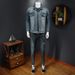 Loom Europe Station 2023 Autumn New Trendy Washed Vintage Casual Denim Jacket Men's Turn-Down Collar Top_mkmklike.com