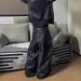Men's Clothing Men's Casual Wide Leg Trousers Style Embroidered Red Dragon Loose Straight Jeans For Spring And Autumn_mkmklike.com
