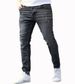 Men's Small Foot Elastic Ripped Jeans Skinny Jeans Men's_mkmklike.com