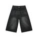 Men's Denim Shorts Cross Border High Quality 2024 Summer Men's Cropped Pants Trendy Denim Shorts_mkmklike.com