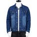 Loom Men's Denim European And American Style Korean Trend 2022 Autumn New Loose Turn-down Collar Casual Plus Size Jacket_mkmklike.com