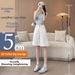 White Denim Shorts for Women High Waisted Slimming A-Line Straight Leg Five Point mid Length Summer 2026 Thin_mkmklike.com
