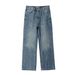 Washed Men's Jeans Trendy Loose Straight Leg Zipper Spring Style Youthful Harajuku_mkmklike.com
