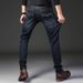 Jeans Men's Loose Straight Elastic Slim Fit Men's Casual Trousers Men's Clothing_mkmklike.com