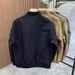 Men's For Spring And Autumn, Slim Fit Flight Suit, Stand Collar Casual Outerwear, Youth Versatile Slimming Baseball_mkmklike.com
