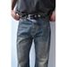 Vintage Flared Jeans For Women - High Waist Stretchy Slim Fit Bootcut Denim Pants With Retro Distressed Look_mkmklike.com