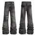 Men's Slim Fit Skinny Jeans Trendy Brand Ripped Distressed Patchwork Motorcycle Style_mkmklike.com