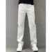 Men's Clothing Summer Thin White Jeans Men's Fashionable Simple Solid Color Straight Casual Pants Loose Versatile Slim Trousers_mkmklike.com