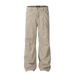 Men's Clothing Men's High-Waist Cargo Pants Straight Leg Cleanfit Maillard Jeans Slight Flare Retro Washed American Style_mkmklike.com