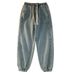 Elastic Waist Slim-Fit Jogger Jeans For Men – Korean-Japanese Inspired Casual Cargo Pants With Adjustable Cuffs_mkmklike.com