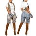 Women's Clothing Women's Colorful Hand Painted Distressed Jeans Style Sourced Denim Clothing For Formal & Casual For Women_mkmklike.com
