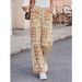 Women's High-Waisted Bohemian Style Jeans Paisley Print Relaxed Fit Denim Spring/Autumn Regular Cotton Casual Beach Style_mkmklike.com