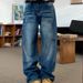 Men's Clothing American Street Retro Niche Simple Vintage-Inspired Relaxed Fit Men's Flared Jeans – Distressed Washed Denim With Retro Street Style_mkmklike.com