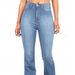 Fashionable Slim-fit Flared Jeans Stylish High Waisted Bell Bottom Jeans For Women Flared Denim Trousers Plus Size Wide Leg_mkmklike.com