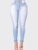 K Fashionable Slim Fit Elastic Denim Shorts For Women_mkmklike.com