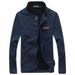Men's Clothing high quality leather label sweatshirt, versatile cardigan, men's simple jacket, autumn clothing hot sale 9955_mkmklike.com