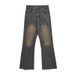 Nordmann American Retro Washed Jeans For Men, Slightly Flared Loose Straight Long Pants, BF Autumn Winter High Street Trendy_mkmklike.com