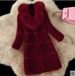 Women's Clothing Cashmere Splicing Fur One Medium Length Fox Fur Collar Coat Fur Coat_mkmklike.com