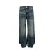 Vintage Washed Blue Distressed Denim Jeans For Men & Women – Relaxed Fit, Straight Leg, Mid-Rise, Casual & Streetwear_mkmklike.com