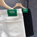 Men's Slim Fit Stretch Denim Shorts Summer Thin Trendy Five Point Pants Low Waist Standard Thickness Blue_mkmklike.com