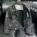Loom European And American Style Men's Trendy Retro Embroidered Black Denim Jacket Top 206858P205_mkmklike.com