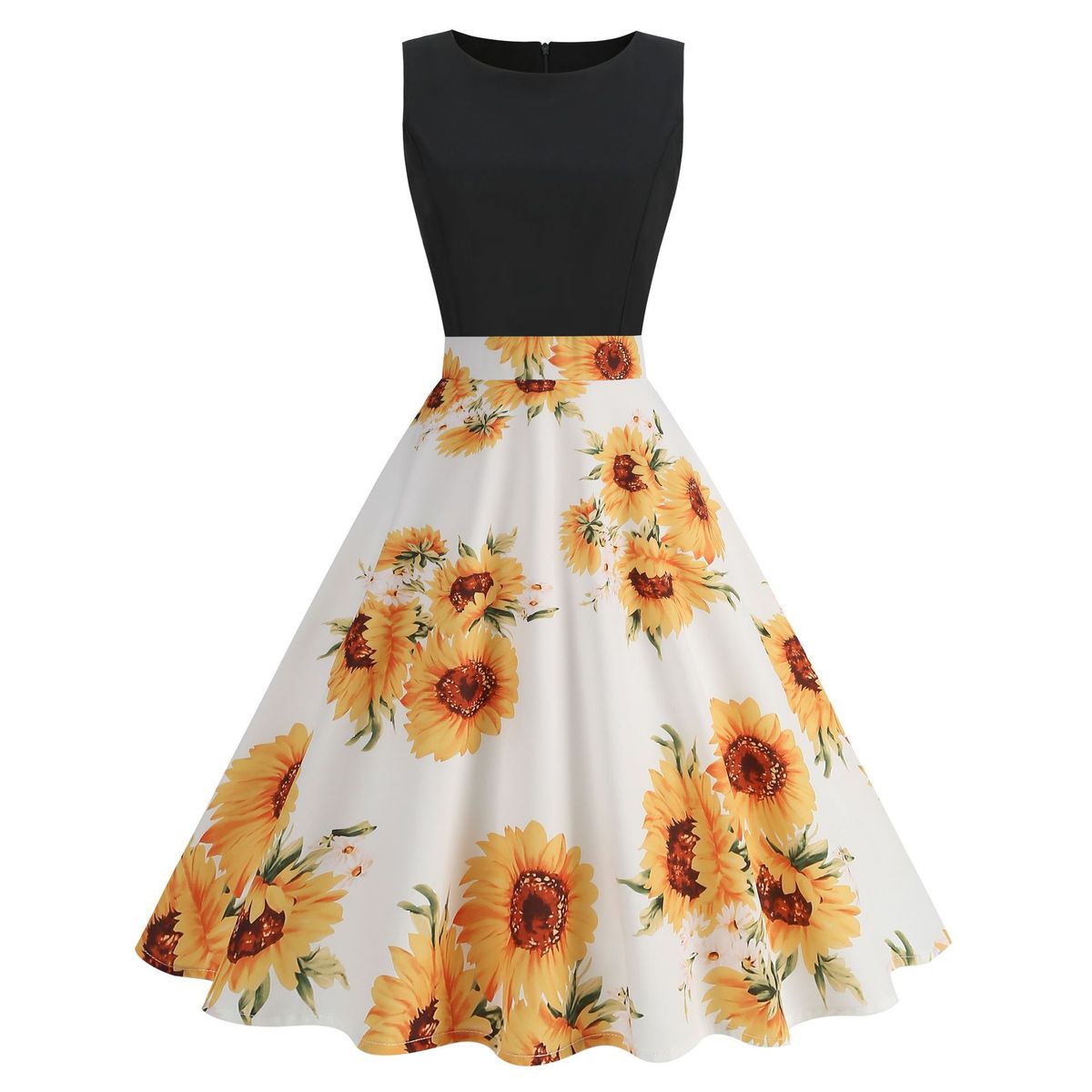 Women's temperament fashion gentle style dress skirt female print skirt_mkmklike.com