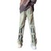 Men's Streetwear Wide-Leg Jeans – Y2K Vintage Washed Denim Pants With 90s Hip Hop Style (S-3XL, Black/Muddy Wash)_mkmklike.com