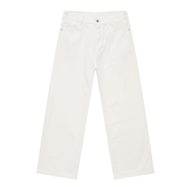 Retro Washed Wide Leg Jeans – Loose Fit Denim Pants With Elastic Waist (Denim Blue, Black Gray, Dark Blue, Black, White, S-XL)_mkmklike.com