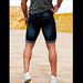 Men's Slim Fit Denim Shorts Summer Stretch Skinny Five Point Pants Export Oriented_mkmklike.com